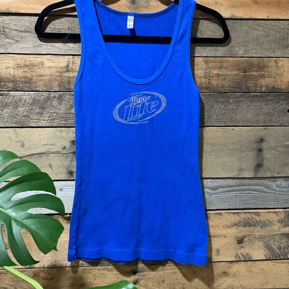 Miller Lite *BLING* racerback tank (L) - Picture 1 of 4